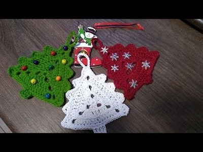 Płaska choinka na szydełku-Christmas Tree