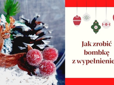 Jak zrobić dekorację z przezroczystej bombki #bombkichoinkowe #dekoracjeświąteczne #bombki #diy