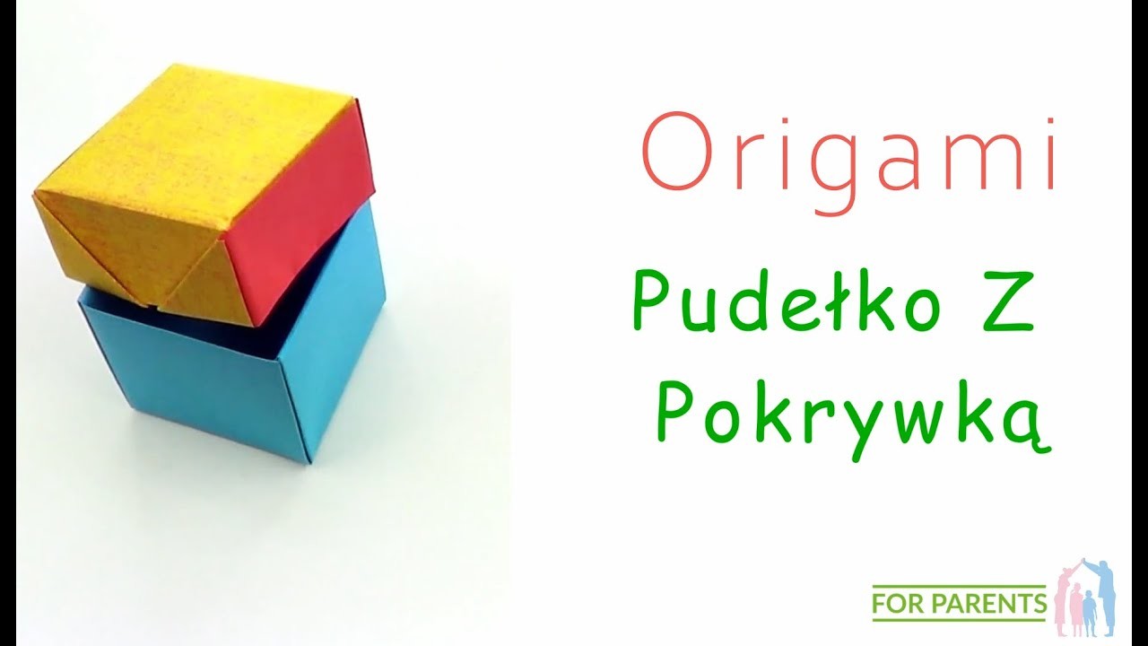 Origami Pudełko z pokrywką proste origami modułowe ???? Trudność: ❤️❤️????????????