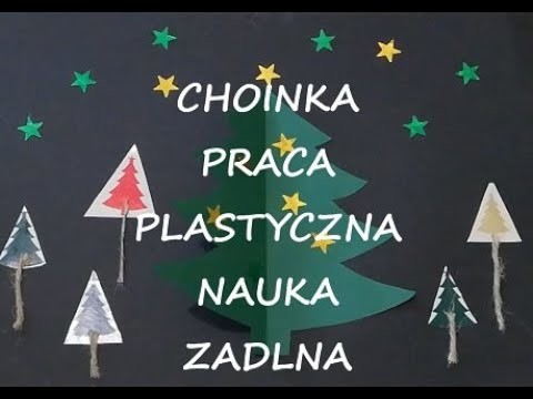 Choinka praca plastyczna   nauka zdalna