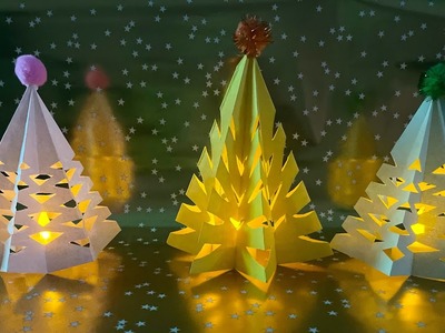 Sapin de Noël en papier bricolage facile de Noël ???? DIY 3D Paper Christmas Tree ????