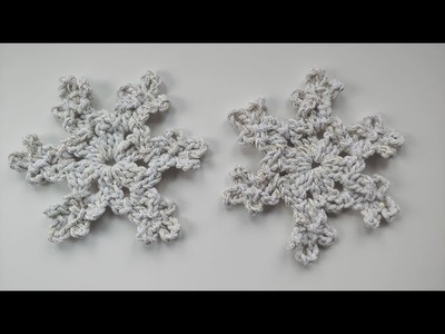 Gwiazdka, śnieżka, śnieżynka na szydełku - ze sznurka bawełnianego #4