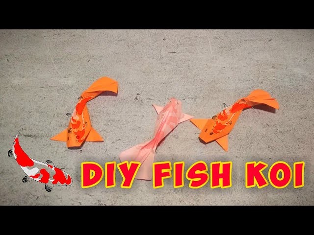 ORIGAMI FISH KOI || Diy paper fish -  moelai