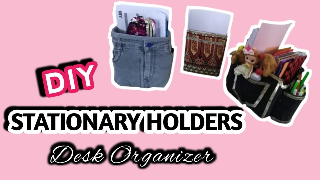 DIY Stationary Holder Ideas | Desk Organizer