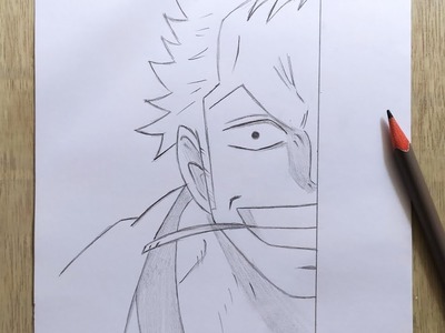 Como dibujar zoro one piece paso a paso || dibujar anime