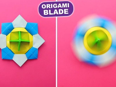 Cool! Origami Paper Beyblade. DIY Paper Spinning Top.