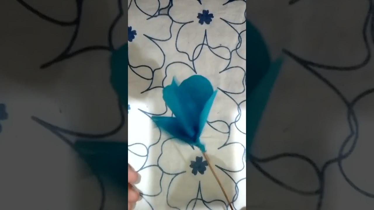 My crepe paper flower | DiY origami paper flower