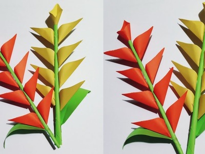Paper Flower sticks | Diy paper flower | কাগজের ফুল #origami