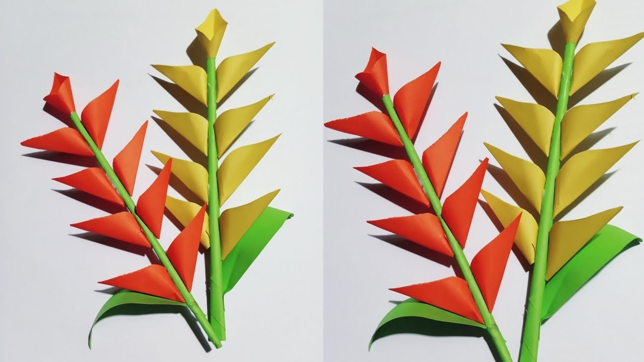 Paper Flower sticks | Diy paper flower | কাগজের ফুল #origami