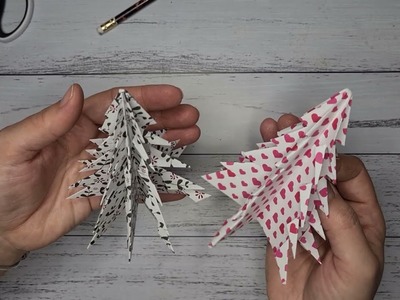 Choinka z papieru | Ozdoby bożonarodzeniowe DIY | Zrób to sam