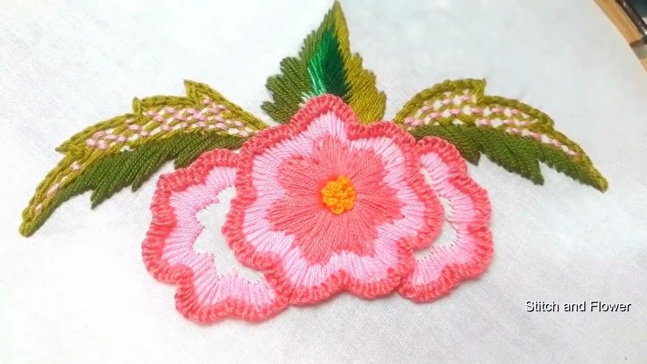 Hand embroidery ???? pati design#stitchand????
