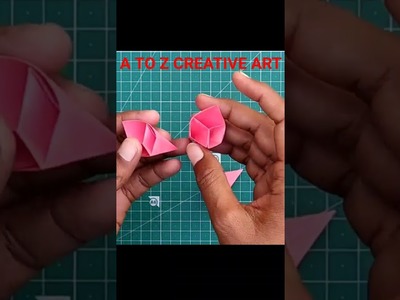Origami Snowflake || Origami 3D Flower. Paper Craft#shorts #atozcreativeart #ajadanand