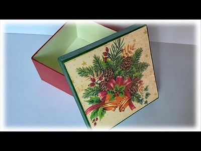 Pudełko świąteczne. Christmas gift box #pudełko #święta#pudełkoświateczne
