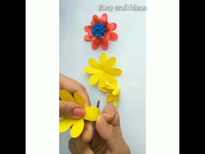 DIY : Origami flower. Easy  flower by paper. #diy #paperflower #flowers #origami #craft (কাগজের ফুল)