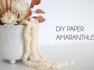 DIY Paper Amaranthus (tissue paper, paper flower, crafts)