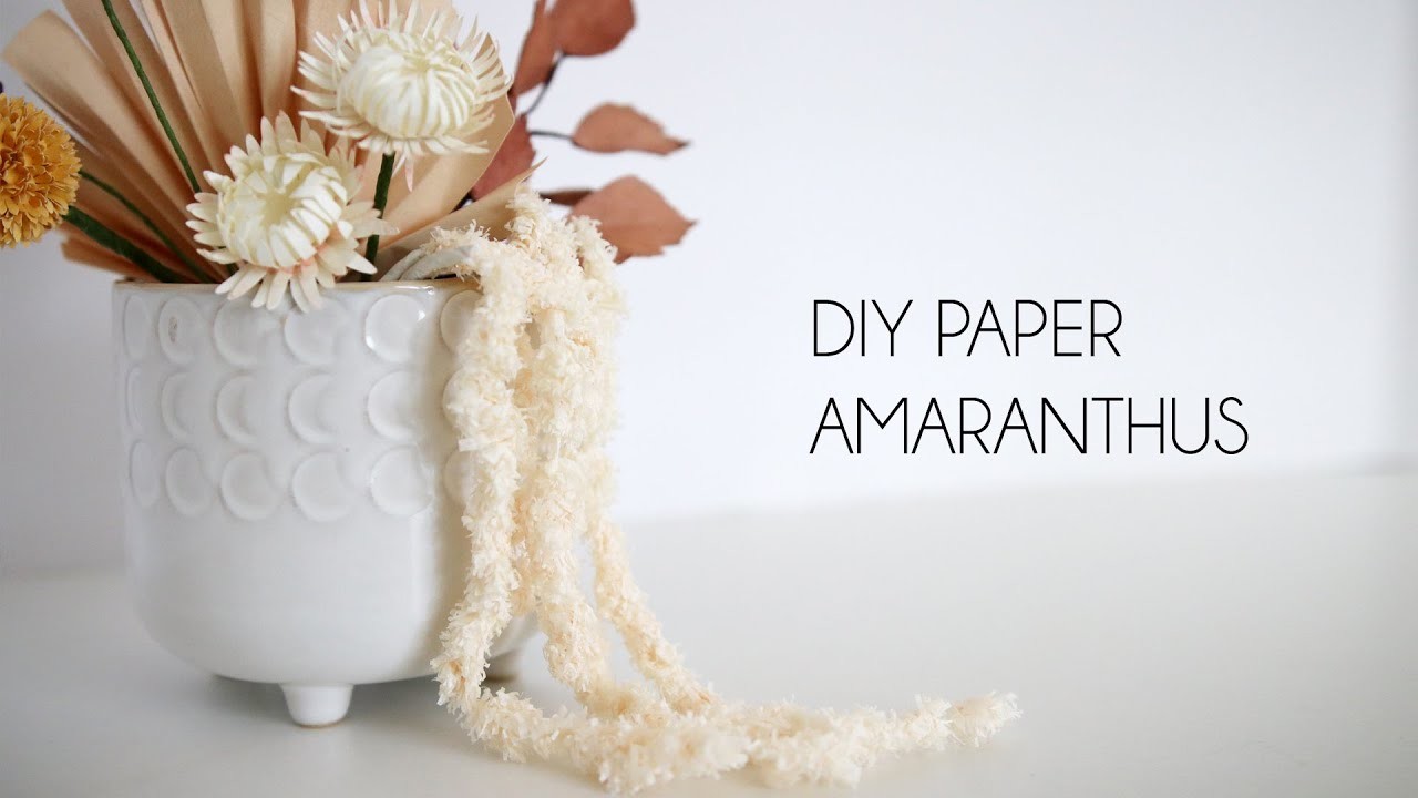 DIY Paper Amaranthus (tissue paper, paper flower, crafts)
