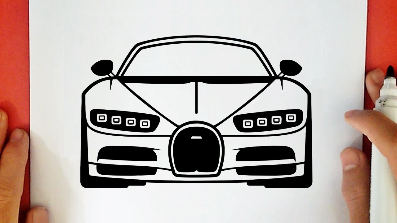 COMO DIBUJAR UN BUGATTI CHIRON