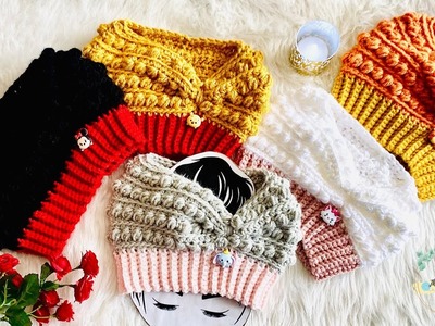 Crochet Messy Bun Hat | Crochet Messy Bun Beanie