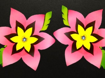 How to make beautiful paper flower|Very easy paper flower tutorial|কাগজের ফুল।