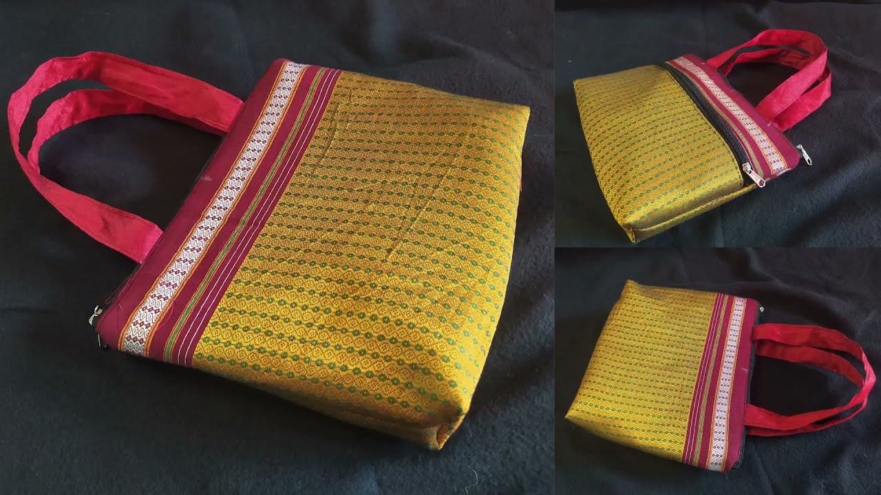 Very Beautiful Ladies Bag Cutting and Stitching | DIY Hand Purse | खण पर्स | Bag Kaise Banate Hain