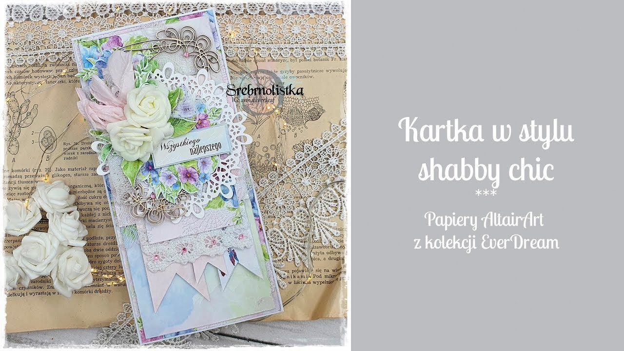 Kartka #shabbychic #altairart