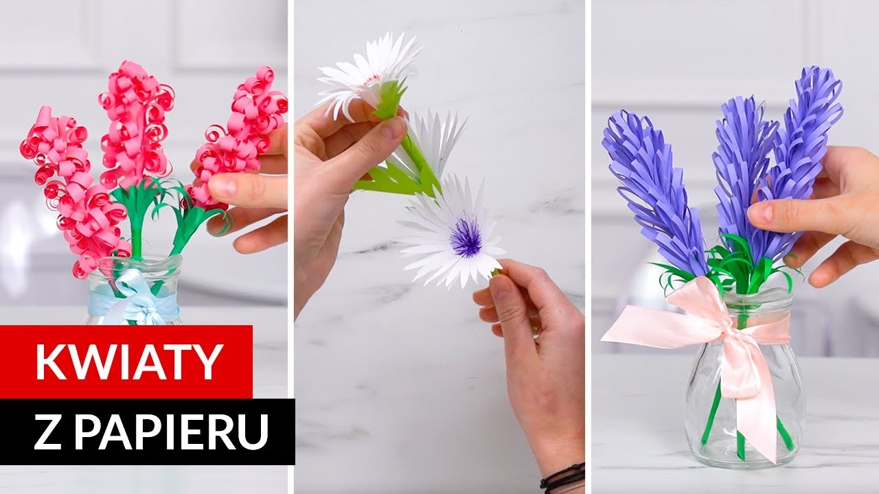 4 kwiaty z papieru, które są proste, a tak efektowne!
