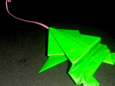 Jumping Paper Frog || easy origami frog