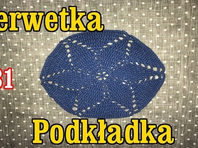 Serweta gwiazda, Podkładka na szydełku (1)  ,crochet , DIY, kurs, tutorial, serwetka szydełkowa  #31