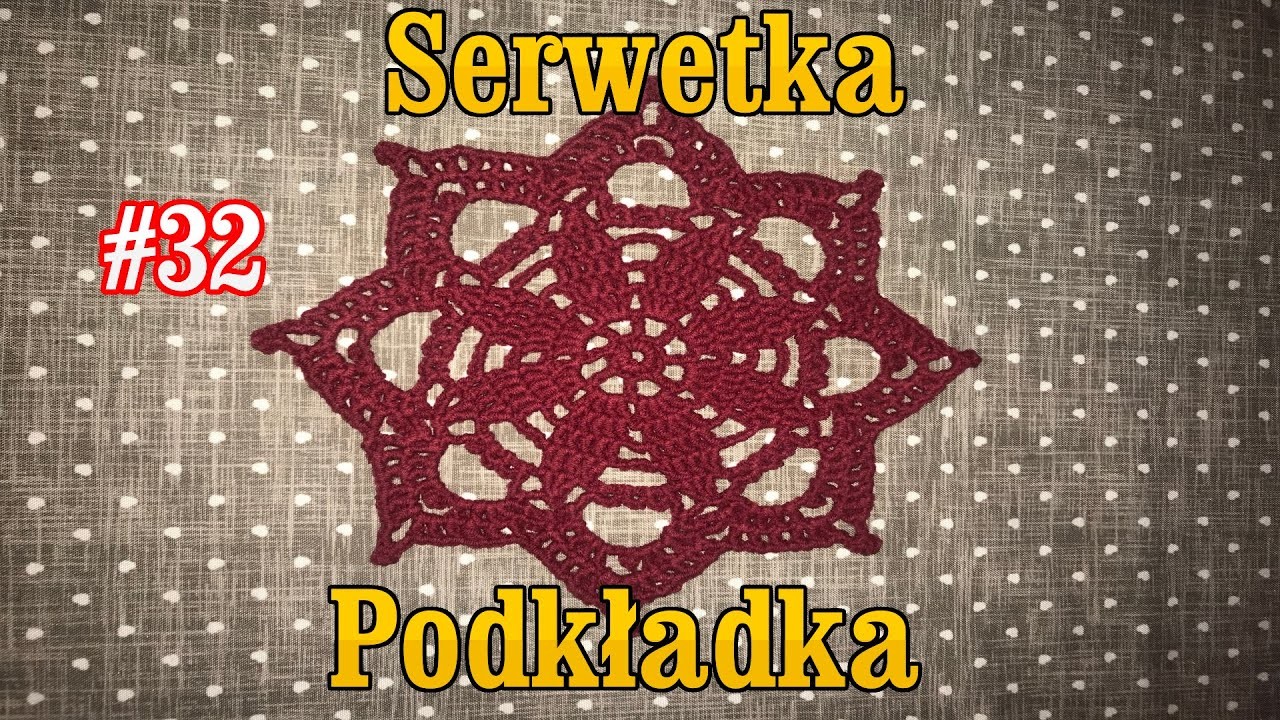 Serweta gwiazda, Podkładka na szydełku (2)  ,crochet , DIY, kurs, tutorial, serwetka szydełkowa  #32