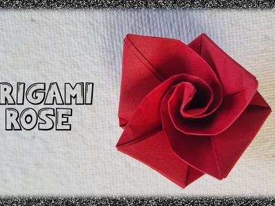 Easy Origami Rose | Simple Paper Flower | Оригами Роза | Rosa de origami #OrigamiRose #origami