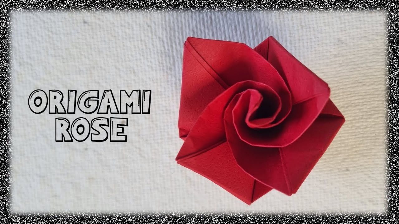 Easy Origami Rose | Simple Paper Flower | Оригами Роза | Rosa de origami #OrigamiRose #origami
