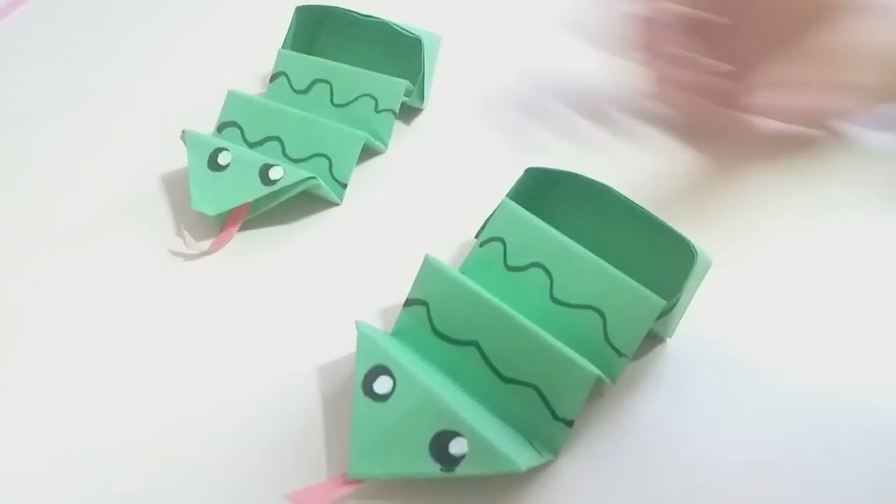 DIY Paper Snake || Origami Jumping Paper Snake || Easy !????