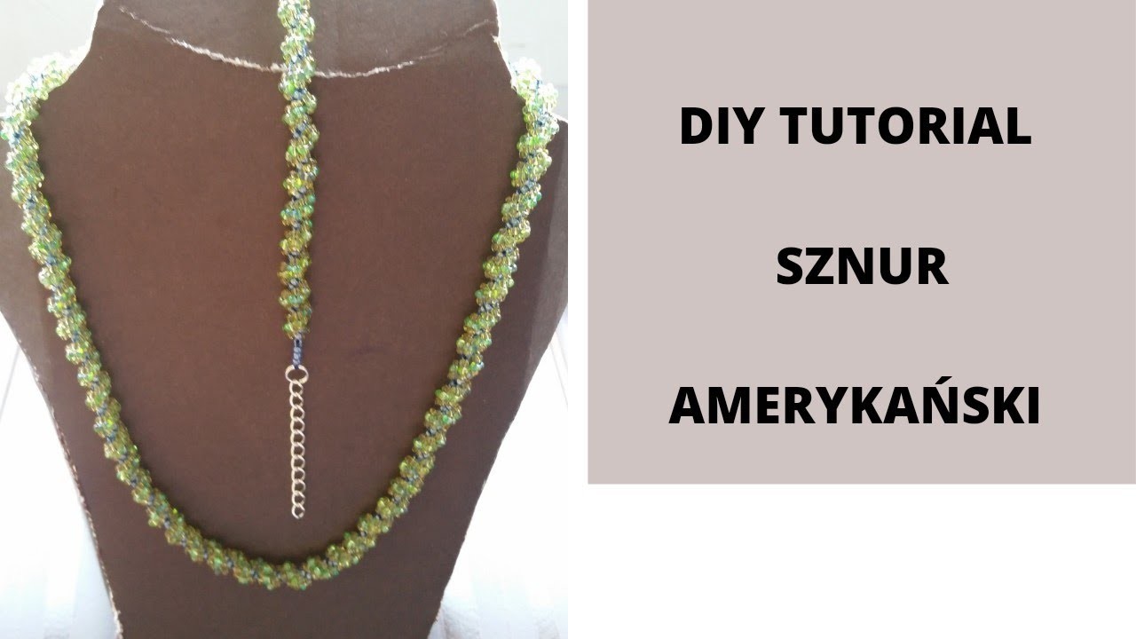 DIY TUTORIAL Jak zrobić sznur koralikowy amerykański #DIY #koralikowapasjazlena #sznuramerykanski