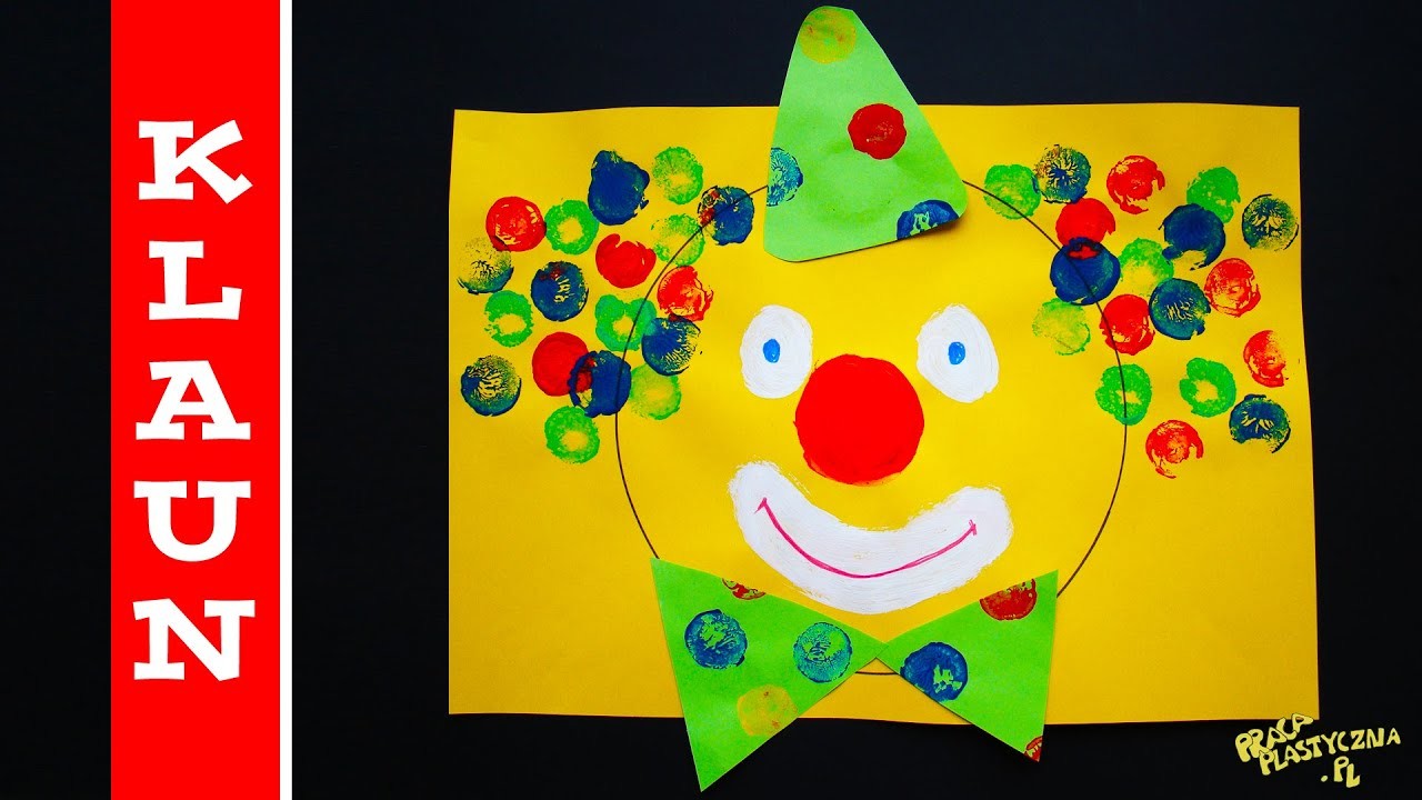 Klaun | Cyrk | Karnawał | Praca plastyczna | Przedszkole. Clown crafts for preschoolers