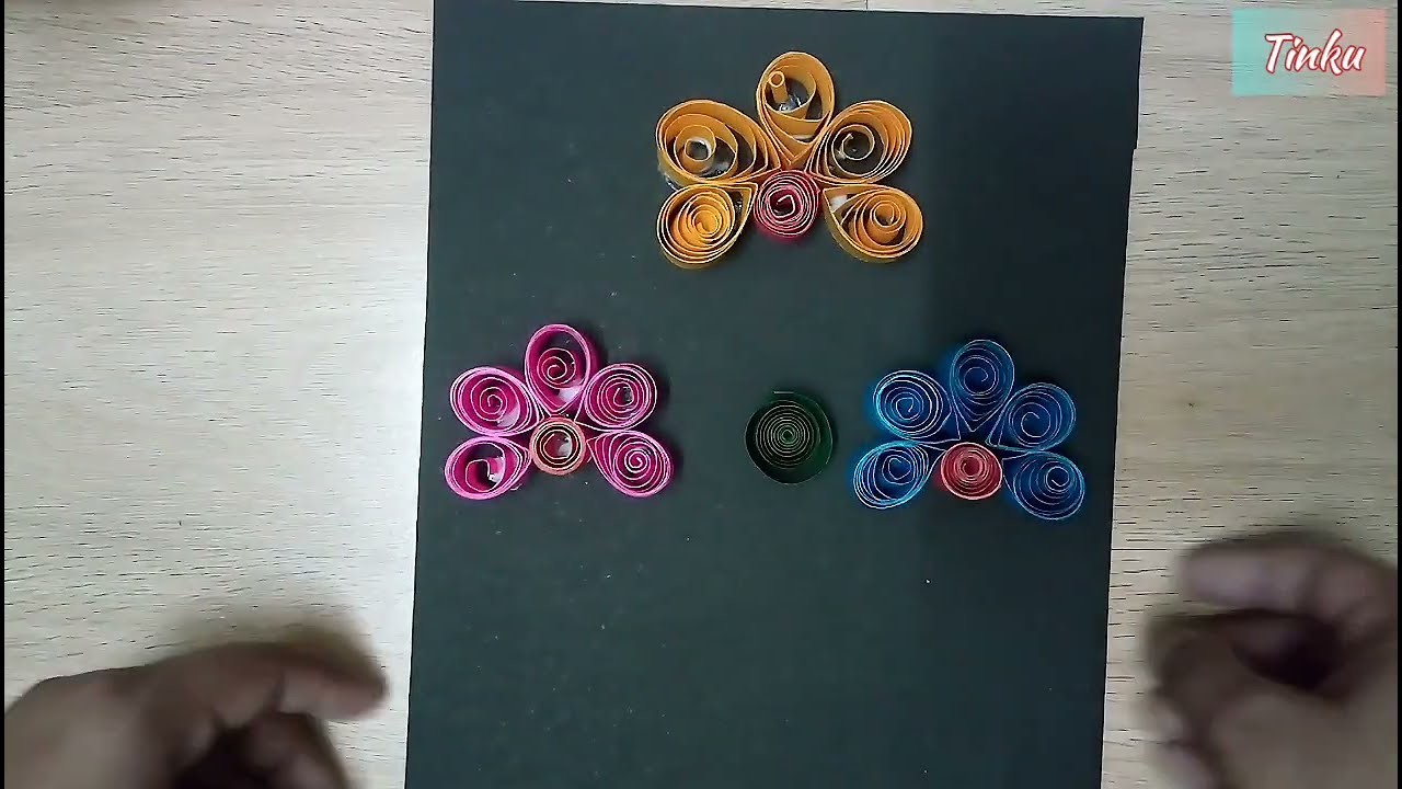 Paper quilling "Flower plant"