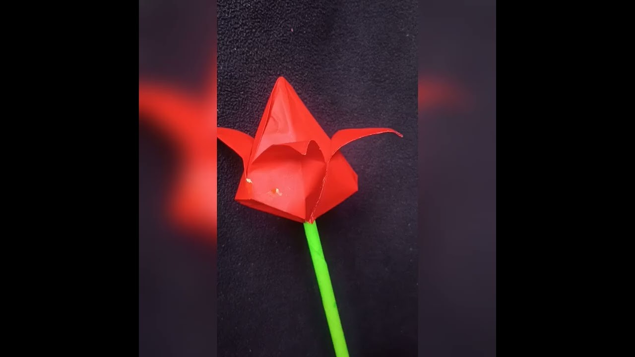 Tulip paper craft by Shaurya Pratap Singh kanpur