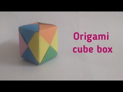 How to fold a paper origami 3d cube