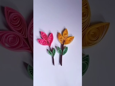 Kreasi quilling bunga | flower paper quilling