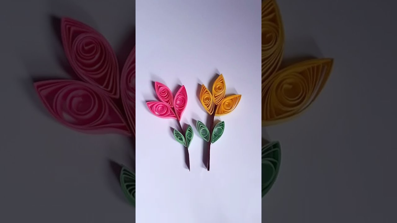 Kreasi quilling bunga | flower paper quilling