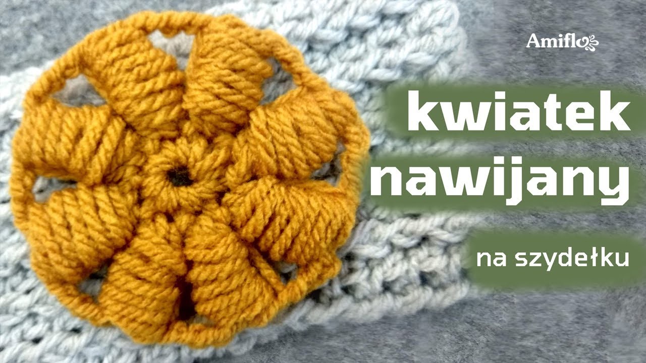 Kwiatek na szydełku #3. Crochet flower