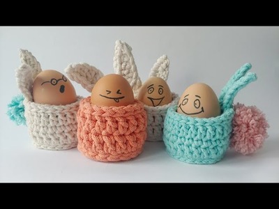 Koszyczek na szydełku na jajko. Egg basket crochet