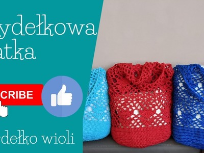 Szydełko Wioli -  szydełkowa siatka.torba (nowy wzór).crochet. crocheting. bag