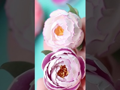 2" Paper Peony with PanPastel | Paper Flower SVG