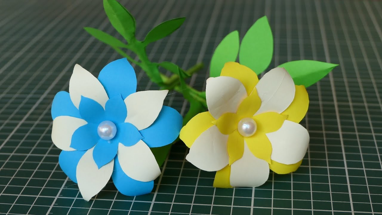 How to make 3d paper flower out | DIY