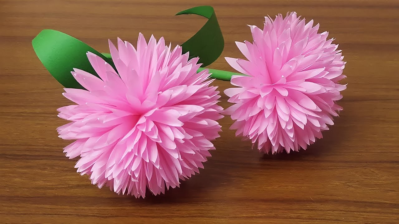 Kağıttan HARİKA Çiçek Yapımı | Kağıttan Çiçek Nasıl Yapılır | Diy