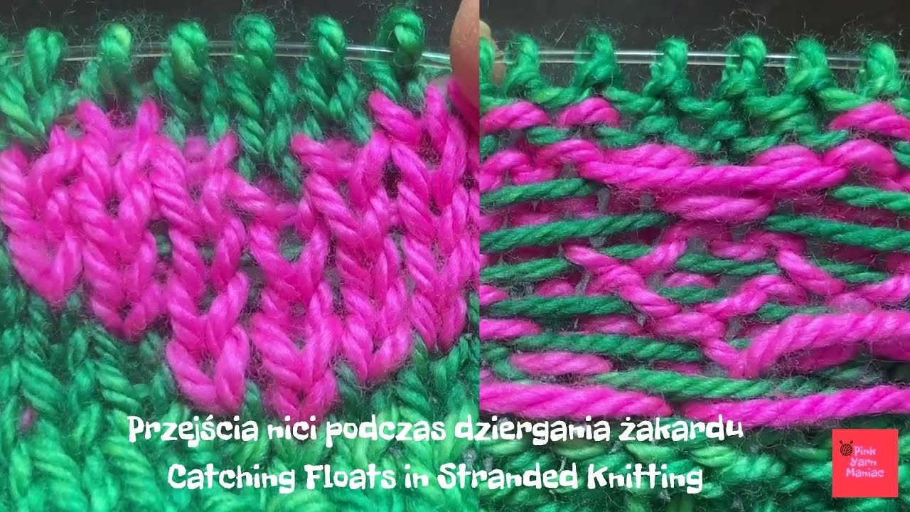 Żakard || Łapanie nici || Catching Floats in Stranded Knitting