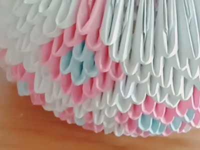3d origami flower vase