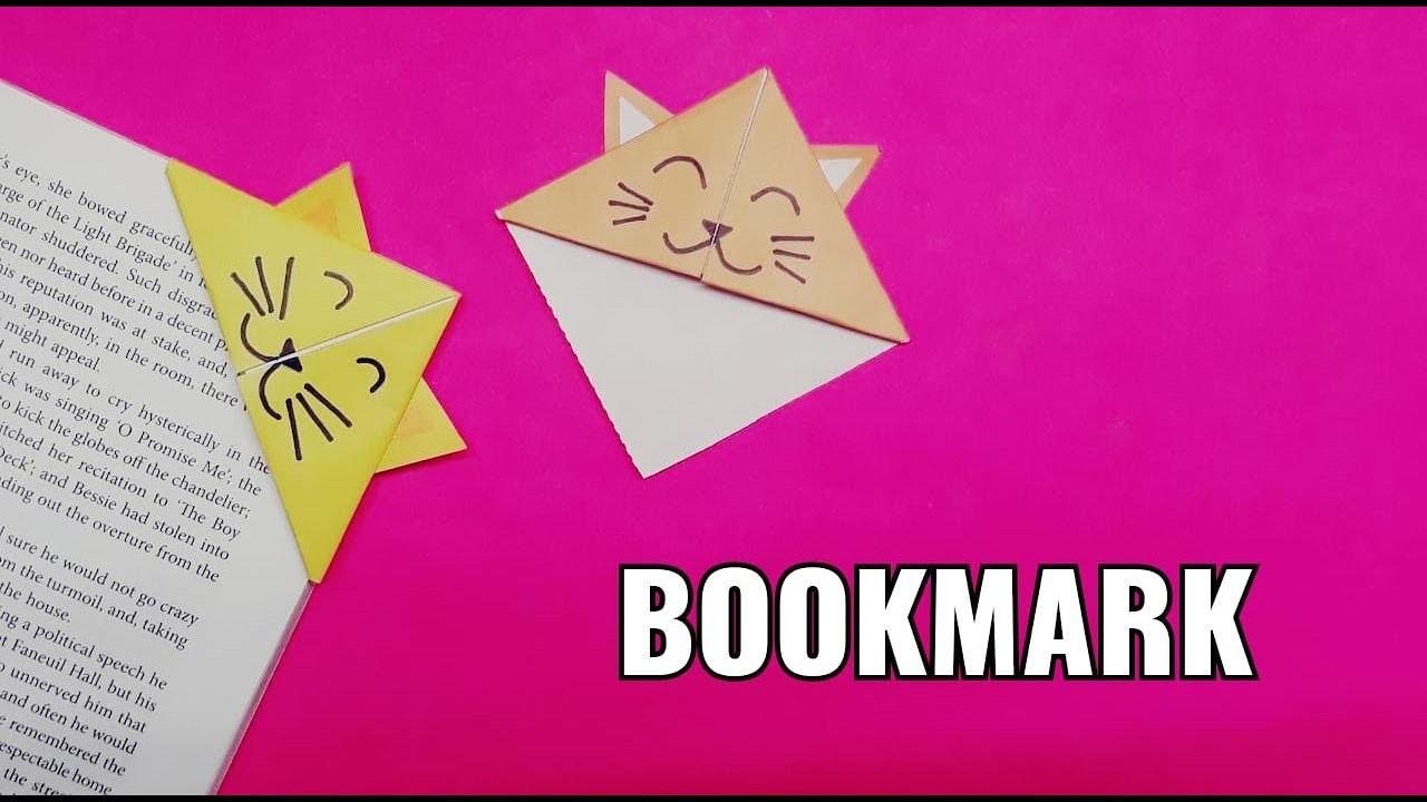 DIY Paper Bookmark | Origami paper bookmark | paper bookmark | origami craft idea