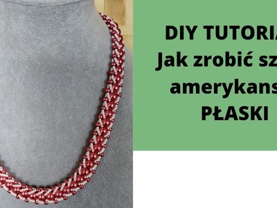 Jak zrobić sznur amerykański płaski #diy #tutorial #koralikowapasjazlena #sznurkoralikowykrokpokroku