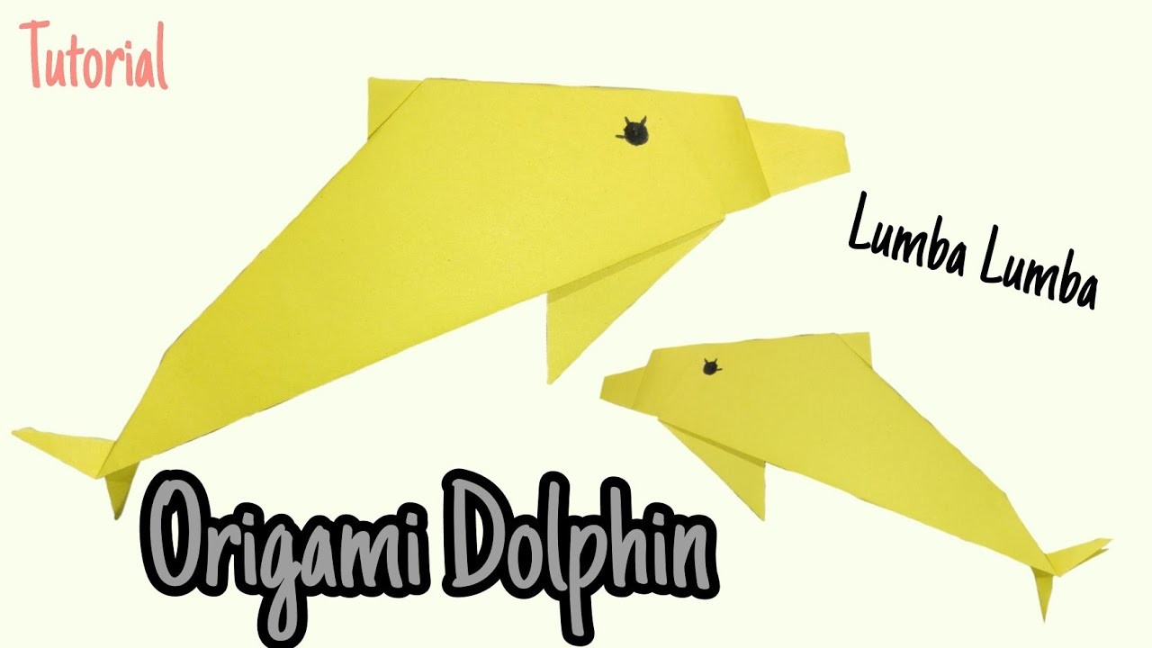Origami  Dolphin || Diy lumba lumba dari kertas #origamicraft #dolphinorigami #origamieasy #diy